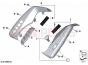 BMW Motorrad BMW 2021 R models R 1250 RT 20 (0L01, 0L03) Interior trim | Interior trim
