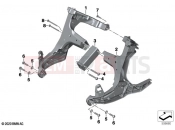 BMW Motorrad BMW 2021 R models R 1250 RT 20 (0L01, 0L03) Front panel carrier | Front panel carrier