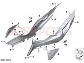 BMW Motorrad BMW 2021 R models R 1250 RT 20 (0L01, 0L03) Tail trim 2 | Tail trim 2