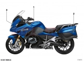 BMW Motorrad BMW 2021 R models R 1250 RT 20 (0L01, 0L03) Stick-on label 2 | Stick-on label 2