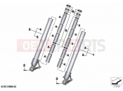 BMW Motorrad BMW 2021 R models R 1250 RT 20 (0L01, 0L03) Fork slider | Fork slider
