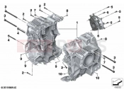 BMW Motorrad BMW 2021 R models R 1250 RT 20 (0L01, 0L03) Screw connection, crankcase | Screw connection, crankcase
