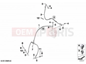 BMW Motorrad BMW 2021 R models R 1250 RT 20 (0L01, 0L03) Brake line front | Brake line front