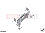 BMW Motorrad BMW 2021 R models R 1250 RT 20 (0L01, 0L03) Holder, audio control unit | Holder, audio control unit