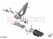 BMW Motorrad BMW 2021 R models R 1250 RT 20 (0L01, 0L03) Footrest, front | Footrest, front