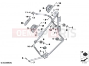 BMW Motorrad BMW 2021 R models R 1250 RT 20 (0L01, 0L03) Case holder, official-use | Case holder, official-use
