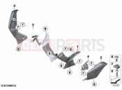 BMW Motorrad BMW 2021 R models R 1250 RT 20 (0L01, 0L03) Front spoiler | Front spoiler