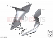 BMW Motorrad BMW 2021 R models R 1250 RT 20 (0L01, 0L03) Engine spoiler | Engine spoiler
