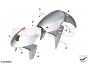 BMW Motorrad BMW 2021 R models R 1250 RT 20 (0L01, 0L03) Front-wheel cover | Front-wheel cover