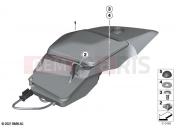 BMW Motorrad BMW 2021 R models R 1250 RT 20 (0L01, 0L03) Storage compartment, right | Storage compartment, right