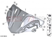 BMW Motorrad BMW 2021 R models R 1250 RT 20 (0L01, 0L03) Upper trim section | Upper trim section