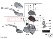 BMW Motorrad BMW 2021 R models R 1250 RT 20 (0L01, 0L03) Handbrake control assembly | Handbrake control assembly