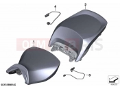 BMW Motorrad BMW 2021 R models R 1250 RT 20 (0L01, 0L03) Seat bench 2 | Seat bench 2