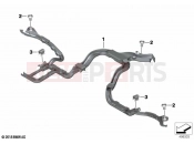 BMW Motorrad BMW 2021 R models R 1250 RT 20 (0L01, 0L03) Cable duct for engine | Cable duct for engine