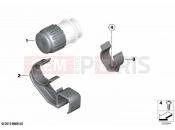 BMW Motorrad BMW 2021 R models R 1250 RT 20 (0L01, 0L03) Sealing cap / holder diagnostic socket | Sealing cap / holder diagnostic socket