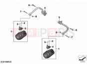 BMW Motorrad BMW 2021 R models R 1250 RT 20 (0L01, 0L03) LED additional headlight 