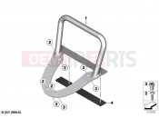 BMW Motorrad BMW 2021 R models R 1250 RT 20 (0L01, 0L03) Navigator holder | Navigator holder
