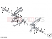 BMW Motorrad BMW 2020 S models S 1000 R (0E51, 0E53) Footpeg system 2 | Footpeg system 2