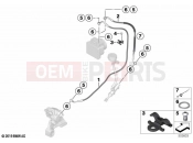 BMW Motorrad BMW 2021 S models S 1000 R (0E54) Brake lines, front 2 | Brake lines, front 2
