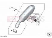 Rear silencer | Rear silencer - BMW Motorrad S 1000 XR (0E41, 0E43) 2022