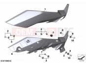 BMW Motorrad BMW 2020 S models S 1000 XR (0E41, 0E43) Side trim panel | Side trim panel
