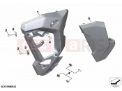 BMW Motorrad BMW 2020 S models S 1000 XR (0E41, 0E43) Side trim panel bottom | Side trim panel bottom
