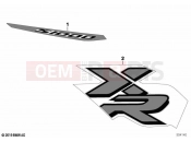 BMW Motorrad BMW 2020 S models S 1000 XR (0E41, 0E43) Label YNA5 Racingred solid | Label YNA5 Racingred solid