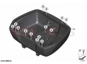 BMW Motorrad BMW 2020 S models S 1000 XR (0E41, 0E43) Topcase bottom section topcase 49l | Topcase bottom section topcase 49l