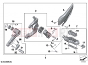 BMW Motorrad BMW 2020 S models S 1000 XR (0E41, 0E43) Footrest system, left 2 | Footrest system, left 2