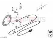 BMW Motorrad BMW 2020 S models S 1000 XR (0E41, 0E43) Speed sensor, front | Speed sensor, front