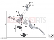 BMW Motorrad BMW 2020 S models S 1000 XR (0E41, 0E43) Clutch control assembly 2 | Clutch control assembly 2