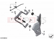 BMW Motorrad BMW 2020 S models S 1000 XR (0E41, 0E43) Bracket / trim relay | Bracket / trim relay