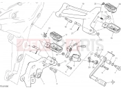 DUCATI Multistrada V2 S Left footrests & gear shift pedal