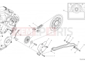 DUCATI 2024 Panigale V4 S Front sprocket & chain (international)