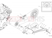 DUCATI 2024 Panigale V4 R Front sprocket & chain (Australia)