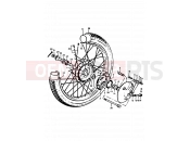 SUZUKI A100 L (1990) 37 - FRONT WHEEL (A100-4,K,L,M)