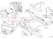 DUCATI 2024 Panigale V2 Right side fairings (Ducati Red)