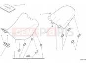 DUCATI 2024 DesertX Seat & manual - white