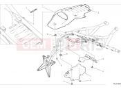 DUCATI 2024 DesertX Rear mudguard - white