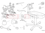 Workshop service tools (frame) - Ducati Hypermotard 950 2024