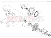 Rear wheel spindle - Ducati Hypermotard 950 SP 2024