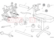 Workshop service tools (frame) - Ducati Hypermotard 950 SP 2024