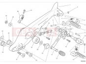 DUCATI 2024 Scrambler Icon Left footrests & gear shift pedal