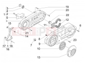 Crankcase cover - Crankcase cooling - Piaggio Beverly 400 ie Tourer 2010