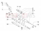 Swinging arm - Piaggio Beverly 400 ie Tourer 2010
