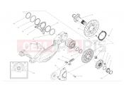 DUCATI Diavel AMG Rear wheel axle