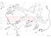 DUCATI Scrambler Desert Sled FOOTRESTS, RIGHT