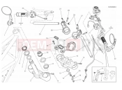DUCATI 2017 Scrambler Cafe Racer HANDLEBAR AND CONTROLS