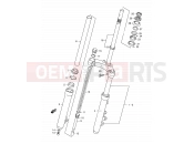 43 - FRONT FORK - Suzuki AN150 X (1999)