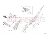 DUCATI 2013 Diavel Strada FOOTRESTS, RIGHT